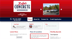 Desktop Screenshot of buffaloconcrete.com