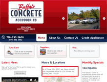 Tablet Screenshot of buffaloconcrete.com